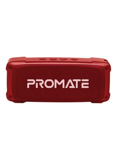 PROMATE Premium 6W HD Rugged Wireless Speaker With 4H Playtime Maroon