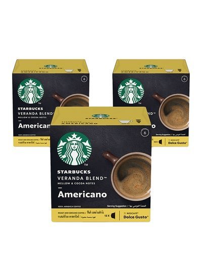 Starbucks Veranda Blend Nescafe Dolce Gusto Blonde Roast Coffee Pods 102g Pack of 3