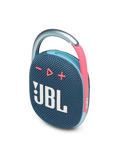 JBL Clip 4 Portable Bluetooth Speaker Blue/Coral