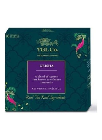 The Good Life Company (TGL Co.) Geisha Tea 32g Pack of 16
