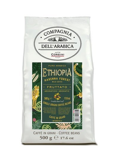 CAFFE CORSINI 1950 Ethiopia Origin Coffee Beens Pure Arabica Fruity Aromatic 500g
