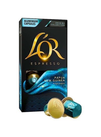 L’OR Espresso Coffee Papua New Guinea Intensity Capsules 10 Pieces 52g