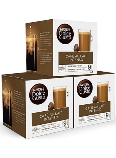 Nescafé Dolce Gusto Cafe Au Lait Intenso 16 Capsules 160g Pack Of 3
