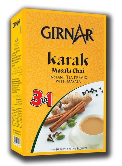 Girnar Karak Tea 3in1 Masala Premix Chai with Sugar (10 Sachets) 140g
