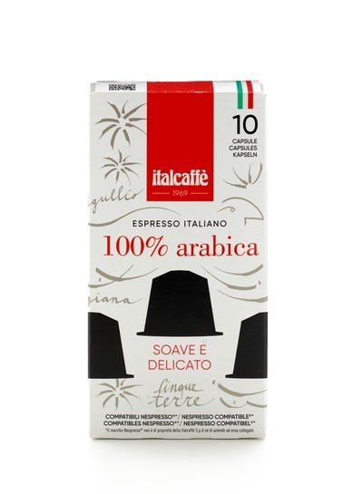 italcaffe Espresso Italiano 100% Arabica Coffee Capsule 10 Capsules