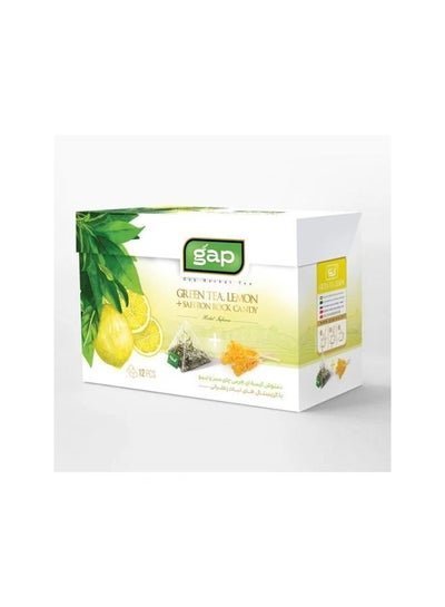 GAP GAP Herbal Tee Green Tea Lemon with Saffron Rock Candy 12 pcs