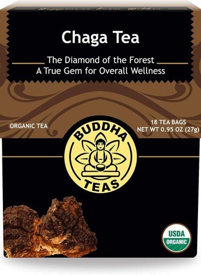 Buddha Buddha Teas Wild Harvested Chaga Tea, 18 Tea Bags