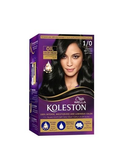 Wella Koleston Wella Koleston Permanent Hair Color Kit 1/0 Darkest Night Black