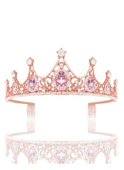 MissTiara Crystal Elegant Princess Crown with Combs