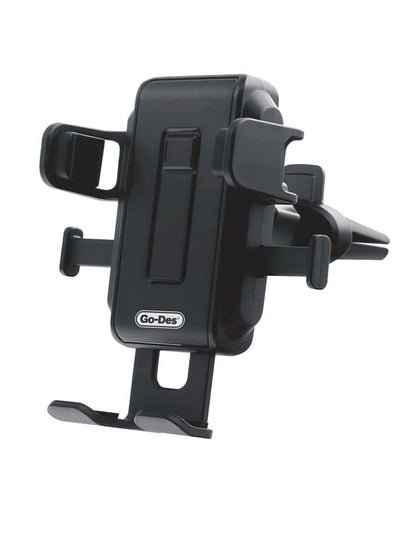GO-DES Air Outlet Car Bracket Phone Holder Semi Automatic Locking 360 Rotation
