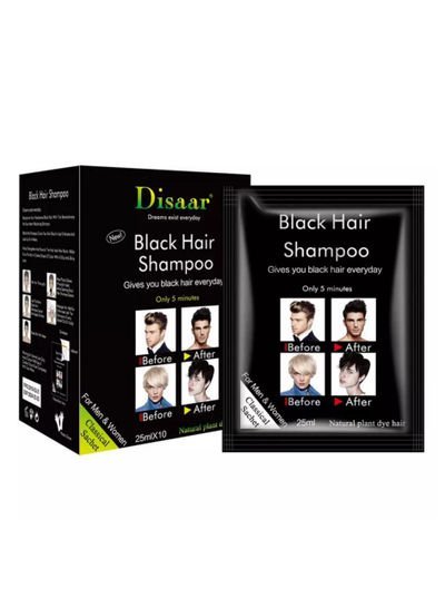 Disaar Black Hair Shampoo 25ml X 10