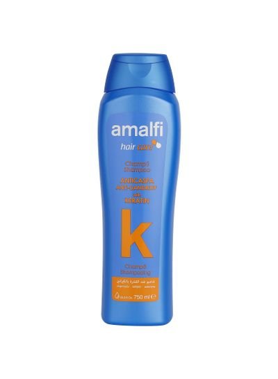 AMALFI Amalfi Keratin Dandruff Shampoo, Relieves from Dandruff and Excessive Oil, For Hair Growth and Hair Fall Control, Longer and Stronger Hair, 750ml