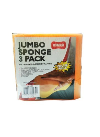 KENCO Kenco Jumbo sponge 3 Pack for Car Washing