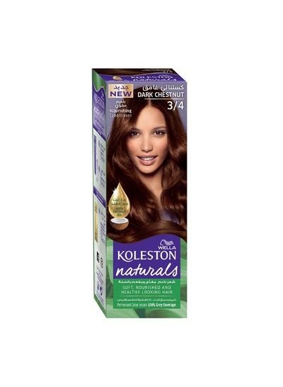Wella Koleston Wella Koleston Naturals Permanent Hair Color Semi-Kit Dark Chestnut 3/4
