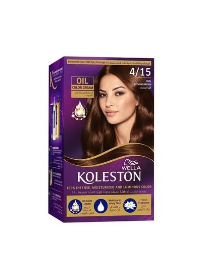 Wella Koleston Wella Koleston Permanent Hair Color Kit 4/15 Cool Evening Brown