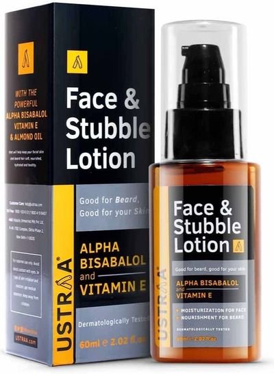 Ustraa Face & Stubble Lotion for Beard Softening 60 ml