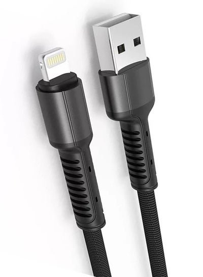 LDNIO USB To Lightning 2.4A Fast Charging Cord Braided USB Lightning Charger Compatible Mobiles