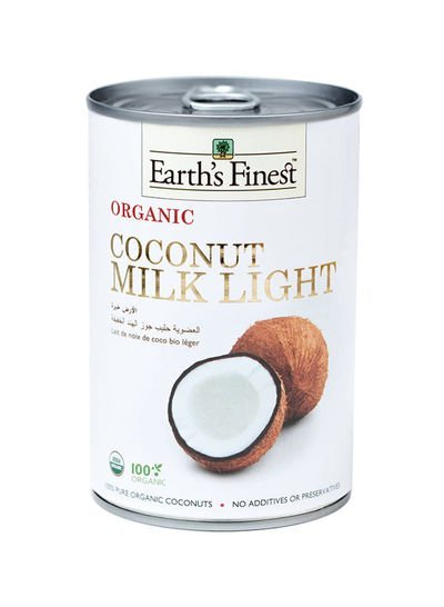 Earths finest Organic Coconut Milk Light Cream 400ml