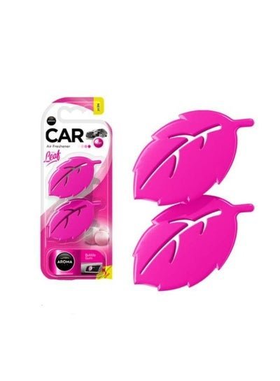 Aroma Car Air Freshener 3D mini Leaf Fresh Bubblegum