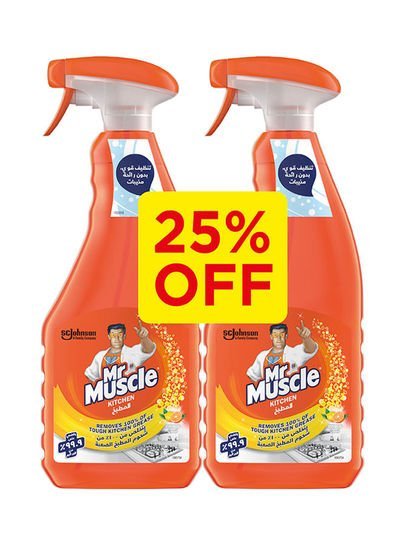 Mr. Mucsle Kitchen Cleaner Pack of 2 Orange 500ml