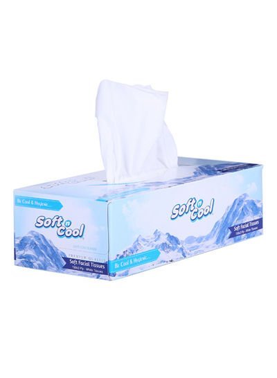 Soft n Cool 150 Pulls 2 Ply Facial Tissue,Pack Of 5