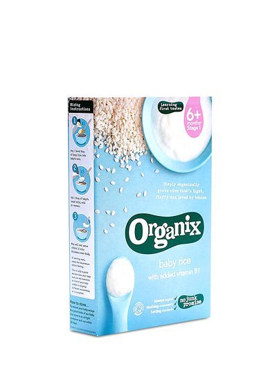 Organix Baby Rice 6+ Months, Approx 16 Portions 100g