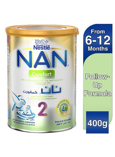 NAN Comfort Stage 2 Colic Gas And Constipation Fortified With Iron Formula 400g