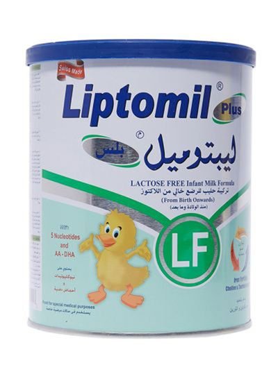 Liptomil Plus Lactose Free Infant Milk Formula Birth Onwards 400g