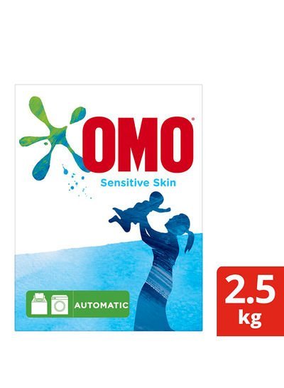 Omo Front Load Laundry Detergent Powder Sensitive Skin 2.5kg