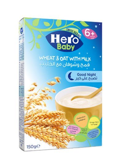 Hero Baby Wheat And Oat With Milk 150g