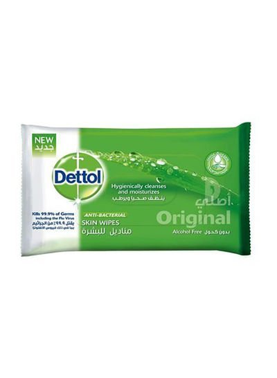 Dettol Anti-Bacterial Wipes 50 Piece White