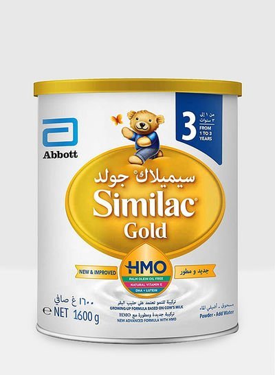 Similac Gold 3 With Hmo Growing Up Formula Milk 1600g