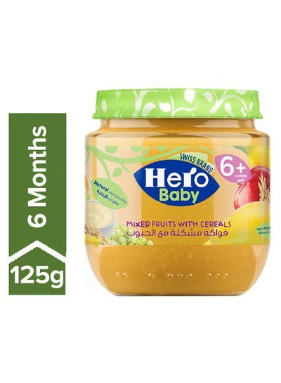 Hero Baby Mixed Fruits With Cereals Jar 125g