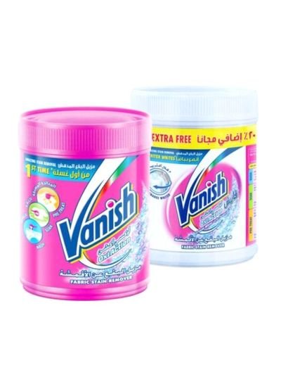 Vanish Oxi Action Fabric Stain Remover White 500+450g Pack of 2
