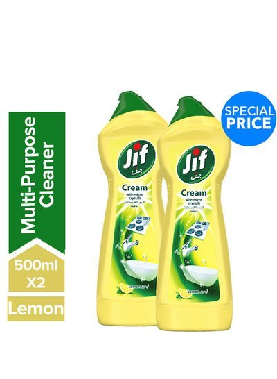 Jif Cream Cleaner Lemon Pack Of 2 500ml