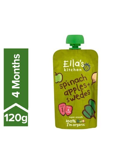 Ellas Spinach Apple and Swedes Food 120g
