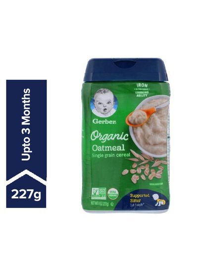 Gerber Organic Oatmeal Single Grain Cereal 227g