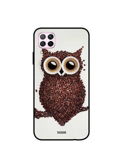 Theodor Protective Case Cover For Huawei Nova 7i/ P40 Lite Coffee Owl