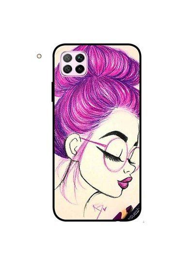 Theodor Protective Case Cover For Huawei Nova 7i/ P40 Lite Pink Hair Girl