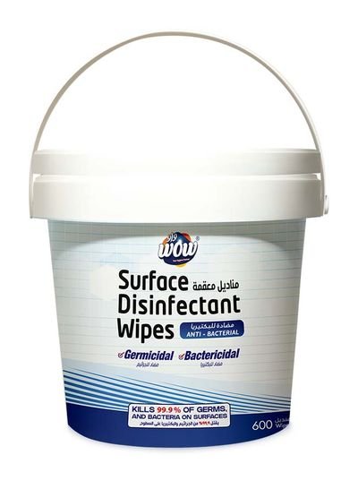 WOW Surface Disinfectant Wipes 600 Sheets White