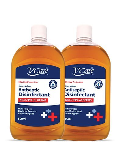 VCare Antiseptic Disinfectant Liquid 500ml Pack of 2