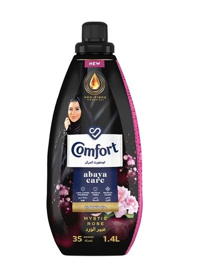 Comfort Abaya Care Concentrated Fabric Softener For Long Lasting Fragrance Mystic Rose Complete Clothes Protection 1.4L