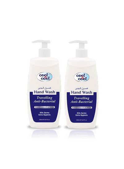 cool & cool Pack Of 2 Antibacterial Hand Wash For Travelling Blue