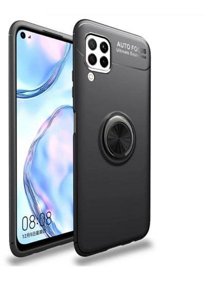 Generic Auto Focus TPU Protective Case With Ring Holder For Huawei Nova 7i Black