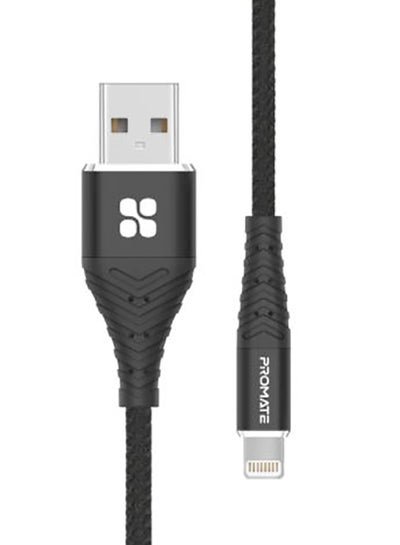 PROMATE Lightning To USB-A Cable Black
