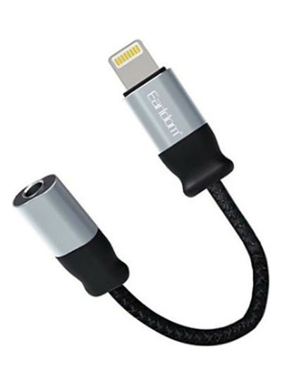 Earldom ET-OT50 Plug and Play Lightning To 3.5mm Audio Out For Apple Iphone Black