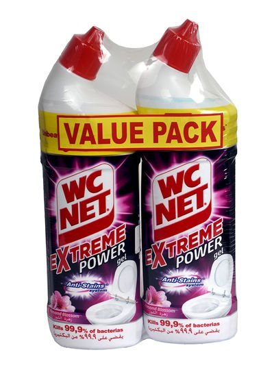 Wc Net Toilet Cleaner Extreme Power Almonds 750ml 1 + 1 Free
