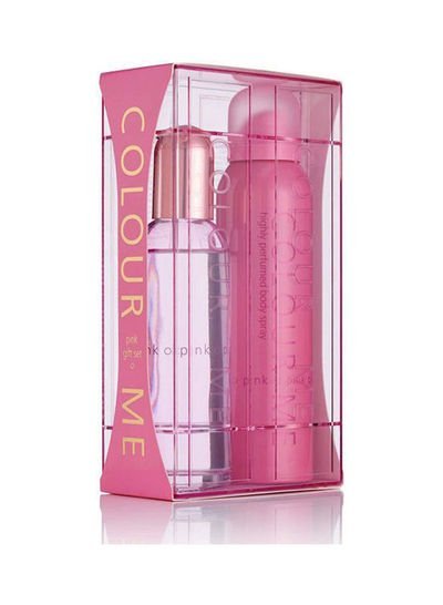 COLOUR ME Pink Set-Women Perfume+Spray 100+150ml