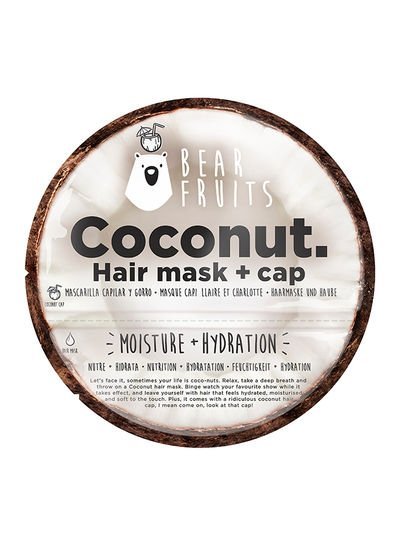 BEAR FRUITS Bear Fruits Coconut Frutilicious Hair Mask And Cap Moisture And Hydration Brown 20ml