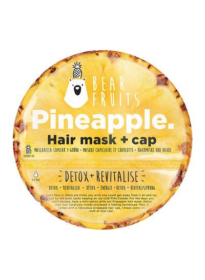 BEAR FRUITS Bear Fruits Pineapple Frutilicious Hair Mask And Cap Detox And Revitalise Yellow 20ml